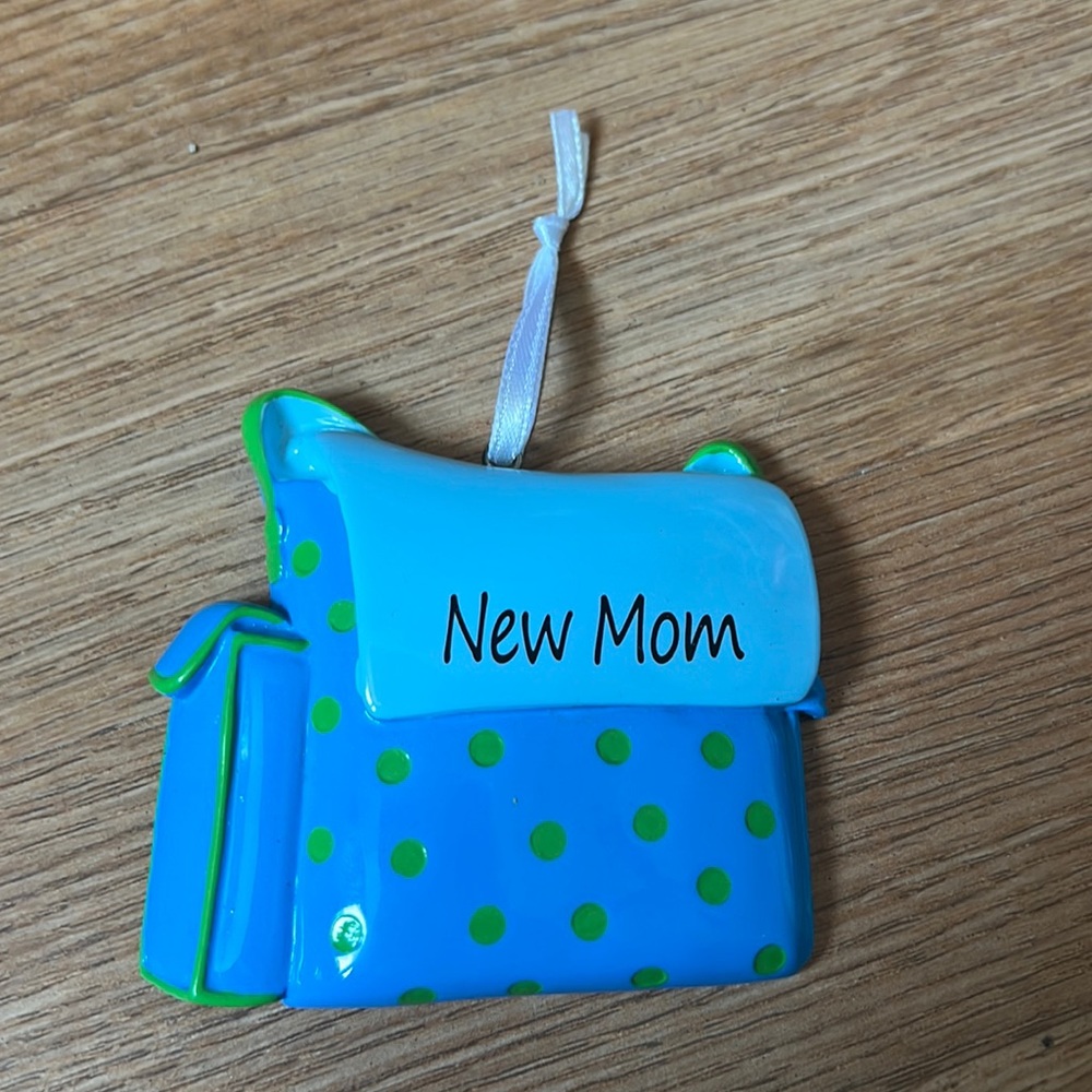 New Mom Ornament (boy)